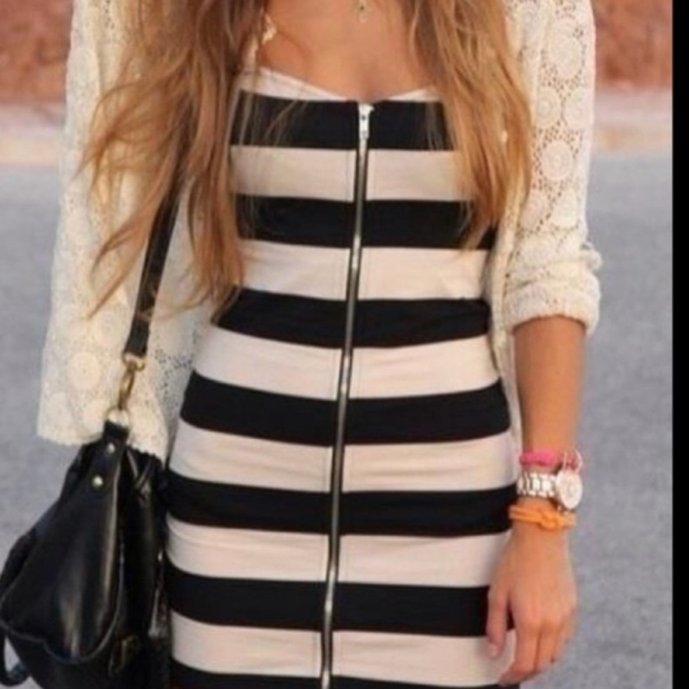 H&M Striped Mini Dress